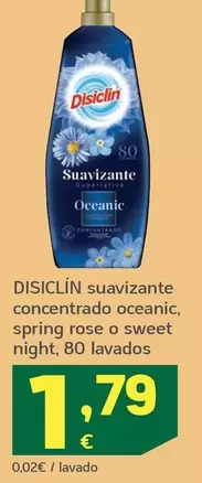 Disiclin - Suavizante Concentrado Oceanic, Spring Rose O Sweet Night