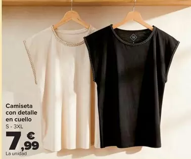 TEX - Camiseta Con Detalle En Cuello