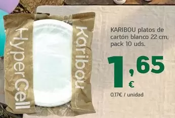 Karibou - Platos De Carton Blanco