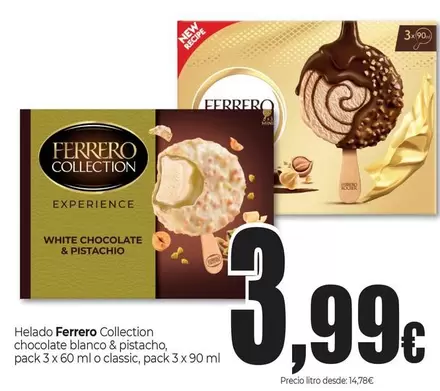 Ferrero - Helado Collection Chocolate Blanco & Pistacho