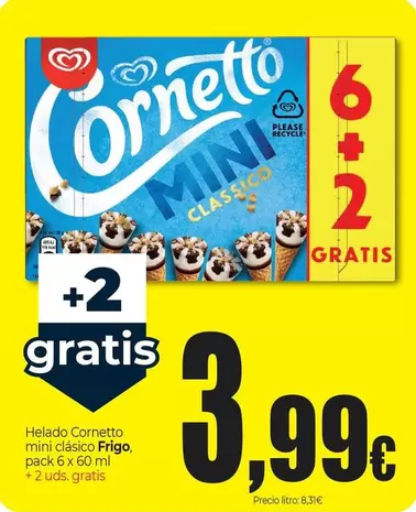 Frigo - Helado Cornetto Mini Clasico