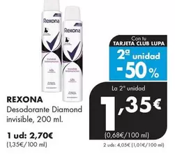 Rexona - Desodorante Diamond Invisible