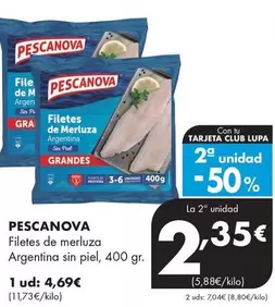 Pescanova - Filetes De Merluza Argentina Sin Piel