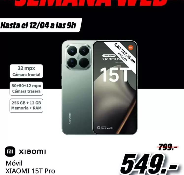 Xiaomi - móvil 15T pro