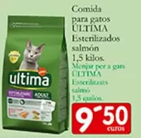 Última - Comida Para Gatos Esterilizados Salmon