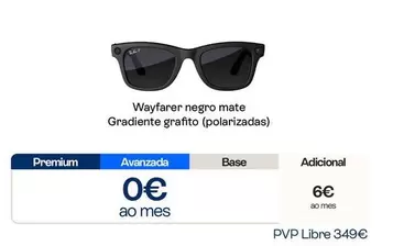 Ray-Ban - Wayfarer Negro Mate Gradiente Grafito