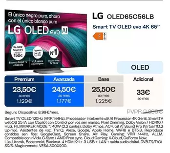 LG - Smart Tv OLED Evo 4K 65" OLED65C56LB