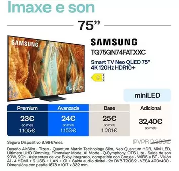 Samsung - Smart Tv Neo Qled 75" 4k 120hz Hdr10+