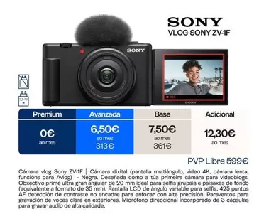Sony - Vlog ZV-1F