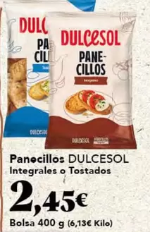 Dulcesol - Panecillos Integrales O Tostados