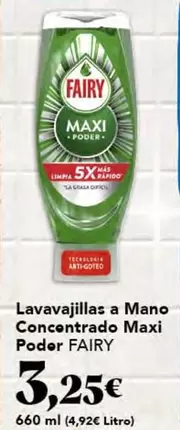Fairy - Lavavajillas A Mano Concentrado Maxi Poder