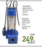 Trituradora Aguas Sucias