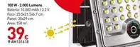 Focos Solares 100 W-2000 Lumens