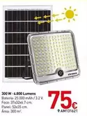 Focos Solares 300W 4,800 Lumens