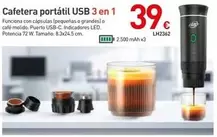 Cafetera Portatil Usb 3 En 1