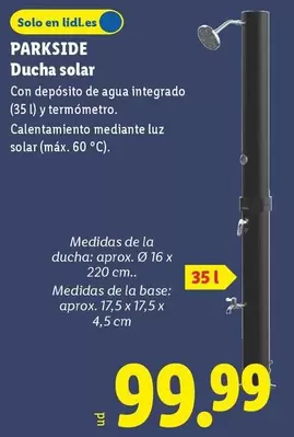 Parkside - Ducha Solar