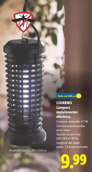 Livarno - Lámpara Matainsectos Eléctrica