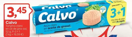 Calvo - Tonyina Clara En Aceite De Girasol