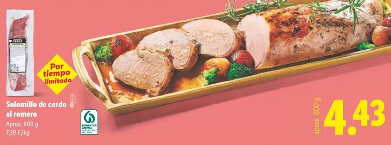 Solomillo De Cerdo Al Romero