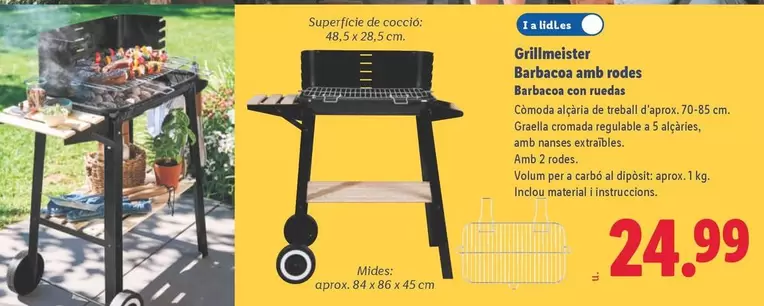 Grillmeister - Barbacoa Con Ruedas