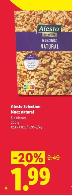 Alesto Selection - Nuez Natural