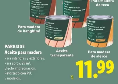 Parkside - Aceite Para Madera