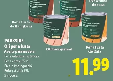Parkside - Aceite Para Madera