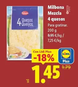 Milbona - Mezcla 4 Quesos