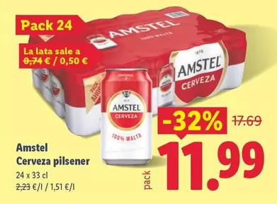 Amstel - Cerveza Pilsener