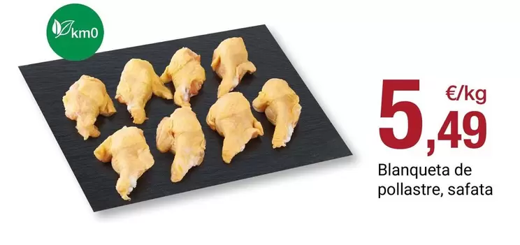 Blanqueta De Pollastre, Safata