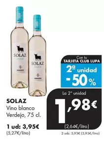 Solaz - Vino Blanco Verdejo