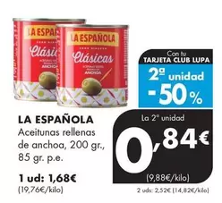 La Española - Aceitunas Rellenas De Anchoa