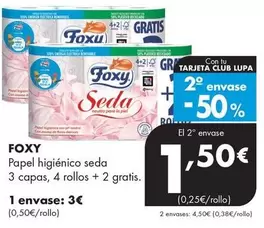 Foxy - Papel Higiénico Seda 