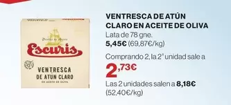 El Corte Inglés - Ventresca De Atun Claro En Aceite De Oliva