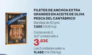 El Corte Inglés - Filetes De Anchoa Extra Grandes En Aceite De Oliva Pesca Del Cantabrico
