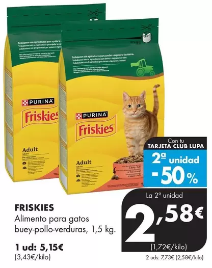 Friskies - Alimento Para Gatos Buey-Pollo-Verduras