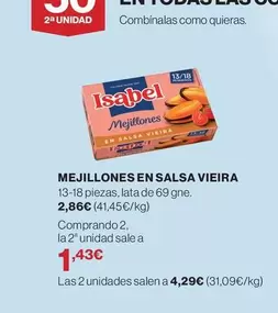 Isabel - Mejillones En Salsa Vieira