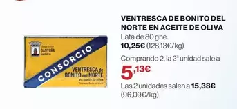 Consorcio - Ventresca De Bonito Del Norte En Aceite De Oliva