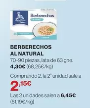 El Corte Inglés - Berberechos Al Natural