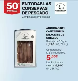 Anchoas Del Cantábrico En Aceite De Girasol