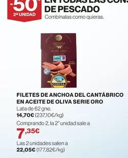 Oro - Filetes De Anchoa Del Cantabrico En Aceite De Oliva Serie