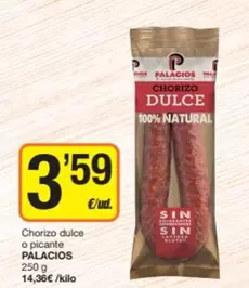 Palacios - Chorizo Dulce O Picante