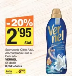 Vernel - Suavizante Cielo Azul, Aromaterapia Blue O Delicado
