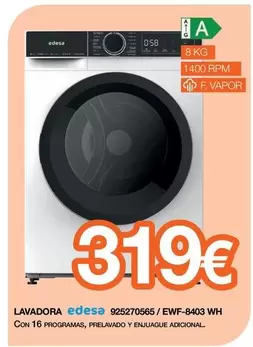 Bosch - Lavadora Edesa 925270565 / EWF-8403 WH