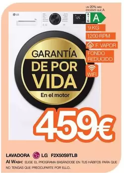 LG - Lavadora F2X50S9TLB