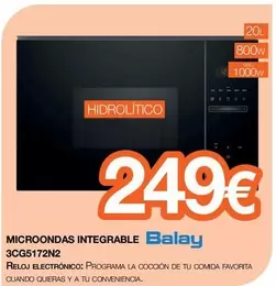 Balay - Microondas Integrable 3CG5172N2 