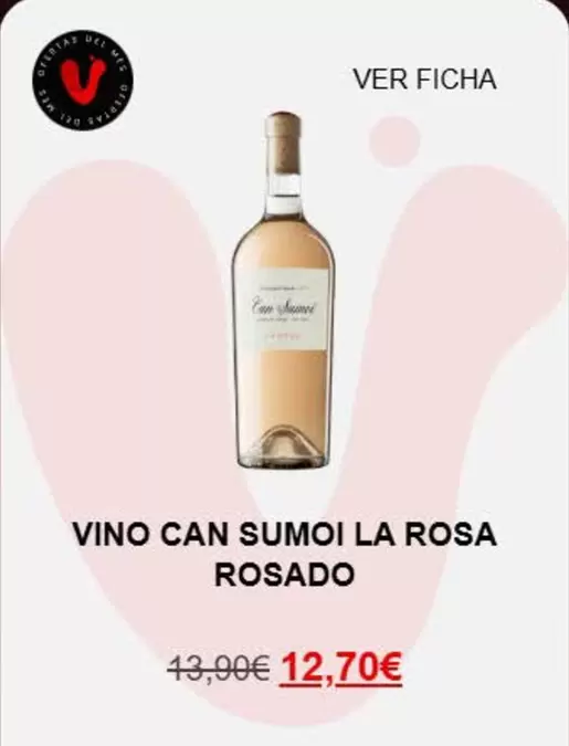 Can Sumoi - Vino La Rosa Rosado