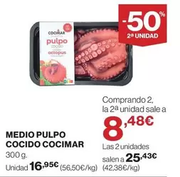 cocimar - Medio Pulpo Cocido
