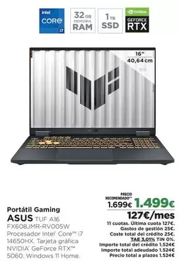 Asus - Portátil Gaming