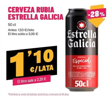 Estrella Galicia - Cerveza Rubia